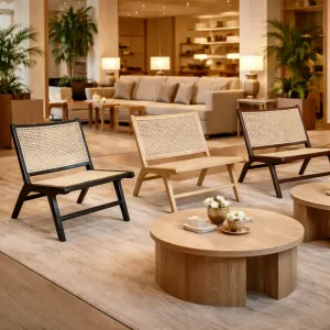 MF Portsea Timber Frame Rattan Chair thumbnail 3