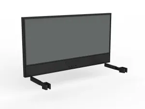 OL Studio Screen with Ducting for Agile Individual Desk – Splice Fabric with Black Frame thumbnail 12