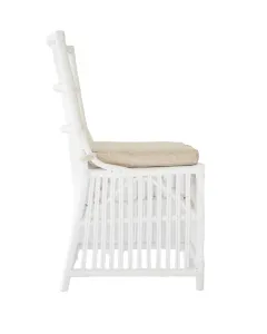 CR Roma Natural Rattan Fabric Seat Dining Chair thumbnail 10