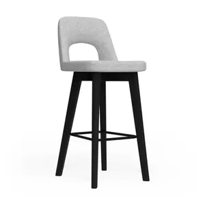 OL Elaro Fabric Upholstered Black Timber Leg Breakout High Chair thumbnail 6