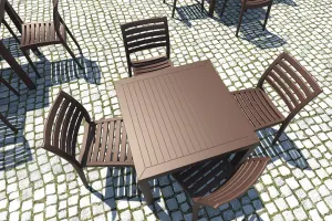FL Ares Hospitality Outdoor Stackable Chair thumbnail 5