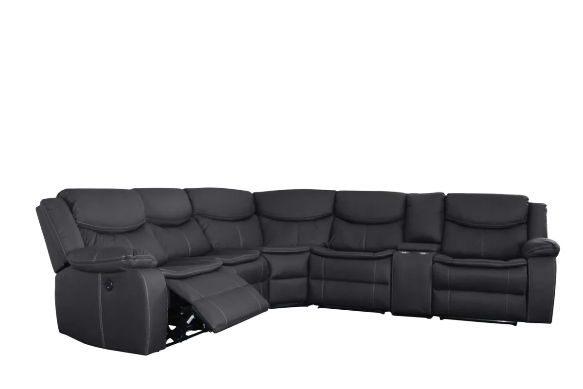 BT Otto Fabric Power Motion 5 Seater Electric Recliner Corner Lounge