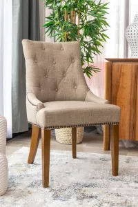 VI Monte Fabric Upholstered Timber Leg Dining Chair thumbnail 5