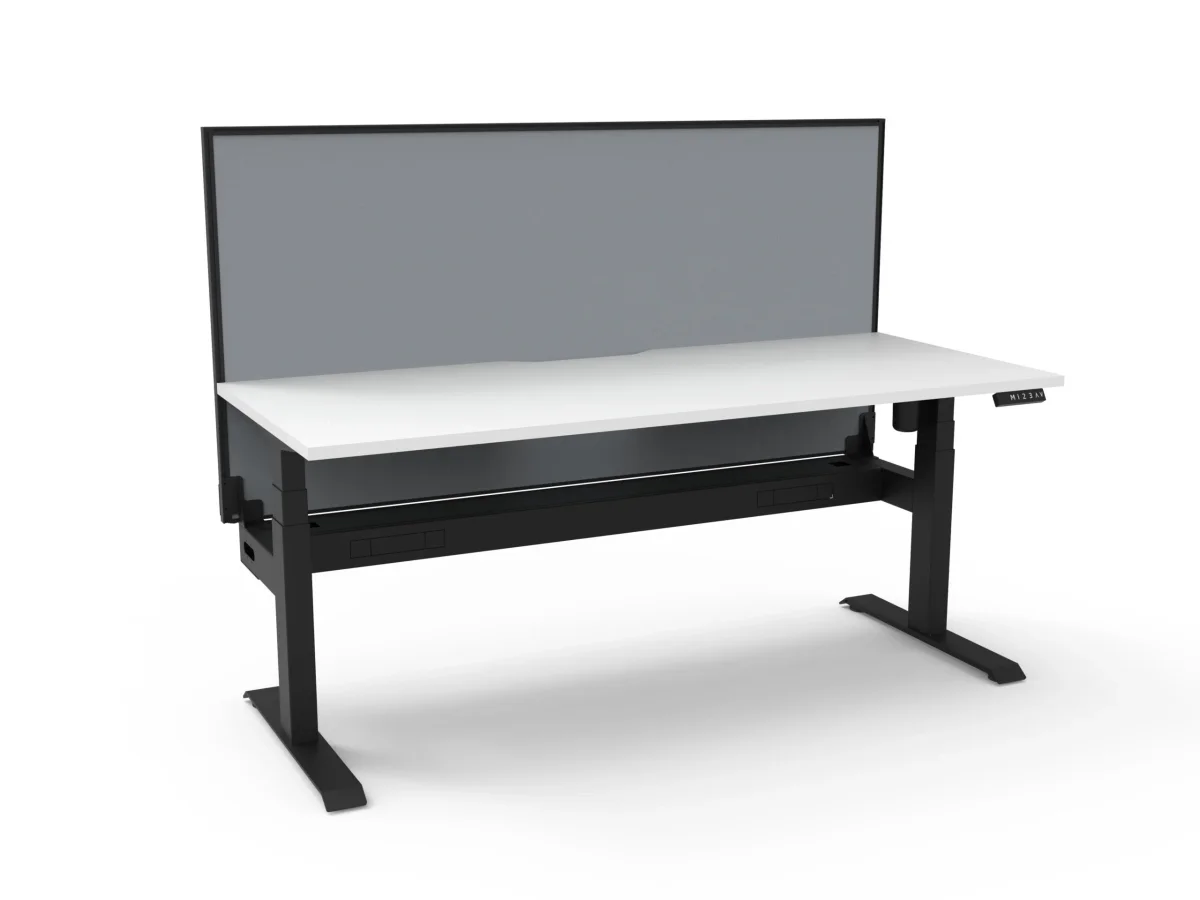 RL Boost Light Motorized Height Adjustable Workstation with SHUSH30 Screen