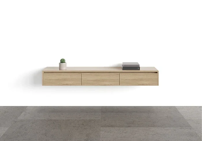 DD FL01 Floating Wall Credenza with Drawers