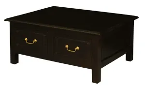 CT Tasmania Solid Timber 4 Drawer Straight Leg Coffee Table thumbnail 4