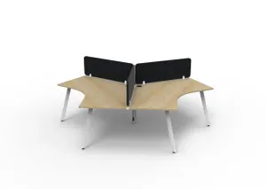 RL Infinity 120 Degree Workstation for 3 Users with Eco Panel Screen thumbnail 5