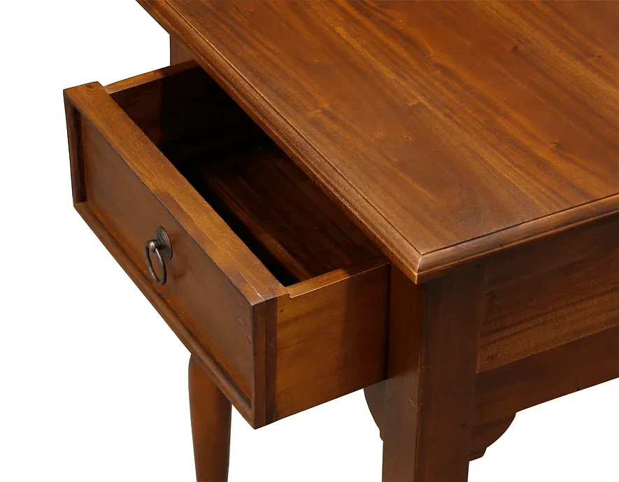 CT Huntley Solid Timber Turn Leg 1 Drawer Side Table