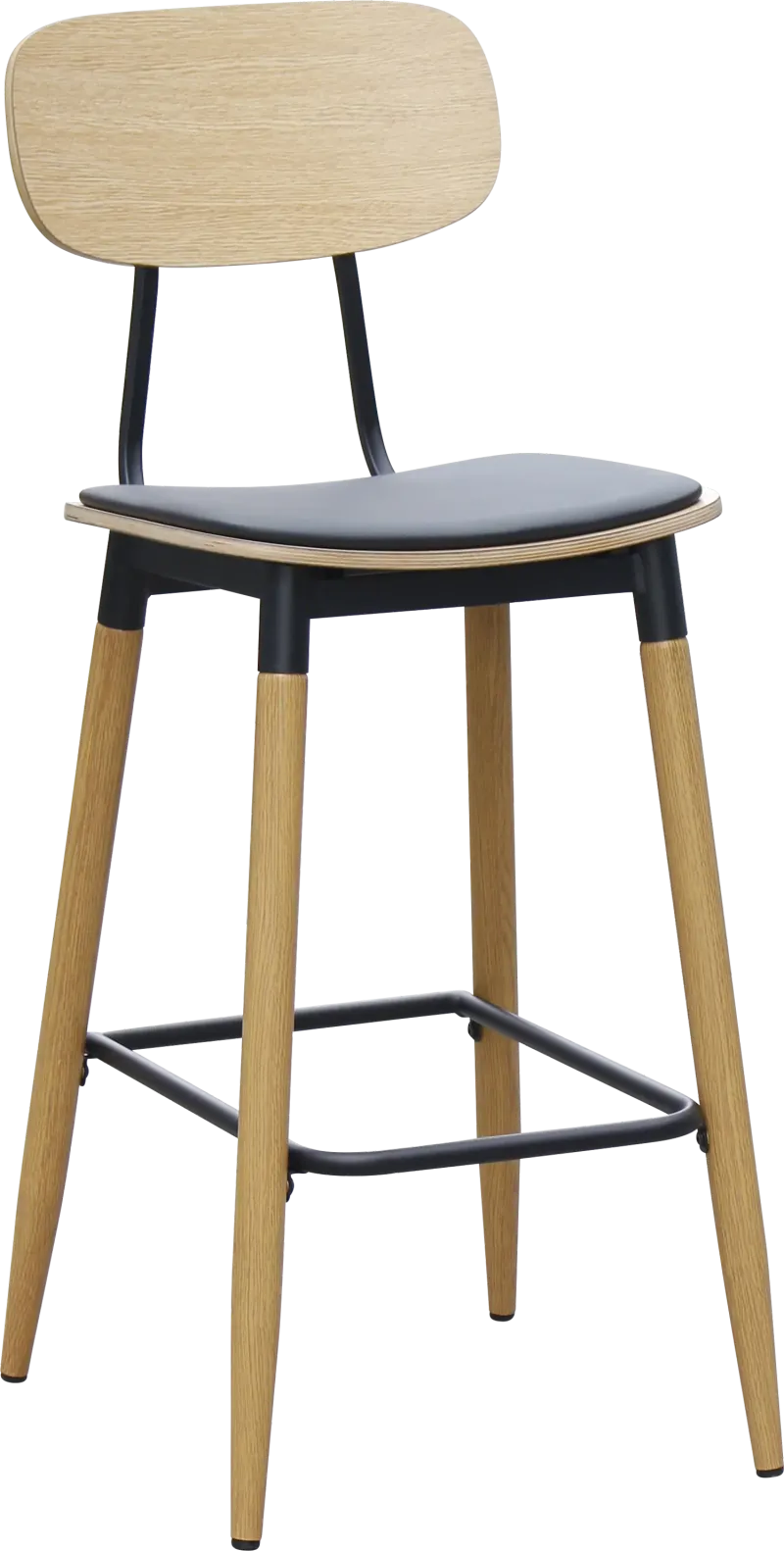 FL Austin Vinyl Seat Steel Legs Hospitality Barstool
