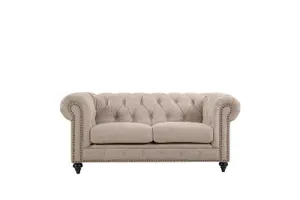 BT Chesterfield Fabric Upholstered 2 Seater Sofa thumbnail 3