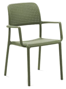 EZ Bora Hospitality Outdoor Stackable Dining Armchair thumbnail 1