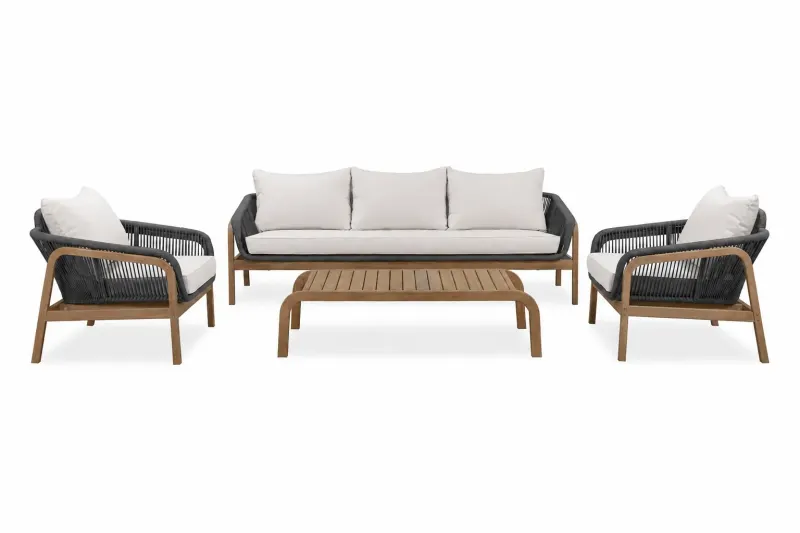CR Cameo 4 Piece Outdoor Lounge Set with Cushion