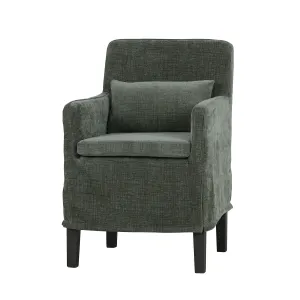 CR Bilboa Fabric Upholstered Timber Leg Armchair thumbnail 3