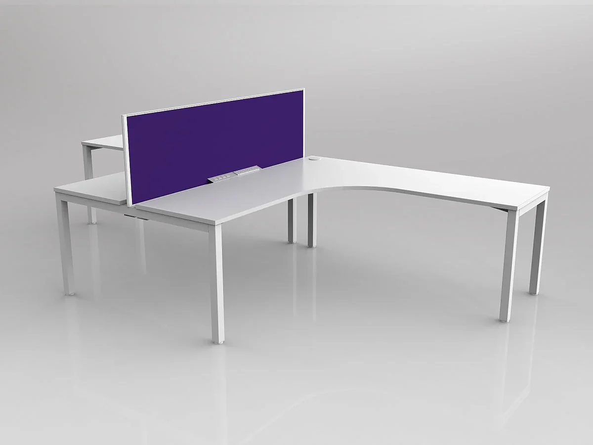 OL Axis 2 User 90° Workstation with Screen - Breathe Fabric