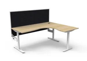 RL Halo Static Corner Workstation with Aluminium Framed Screen thumbnail 13