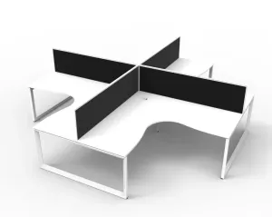 RL Infinity Loop 4 People Corner Workstation with SHUSH30 Screen thumbnail 10