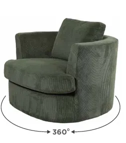 VI Charlotte Fabric Upholstered Swivel Chair thumbnail 10