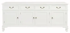CT Queen Anne Solid Timber 4 Door 4 Drawer Buffet thumbnail 5