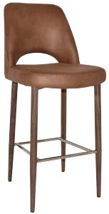 EZ STOOL ALBURY SIDE 750 METAL LIGHT WALNUT thumbnail 1