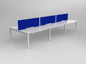 OL Axis 6 User Double Sided Workstation with Screen - Breathe Fabric thumbnail 10