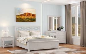 VI Clifton Solid Timber 5 Drawer 1 Glass Door Dressing Table thumbnail 4