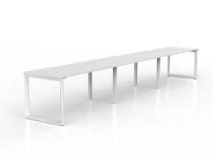 OL Anvil 3-User Workspace – White Top with White Frame thumbnail 2