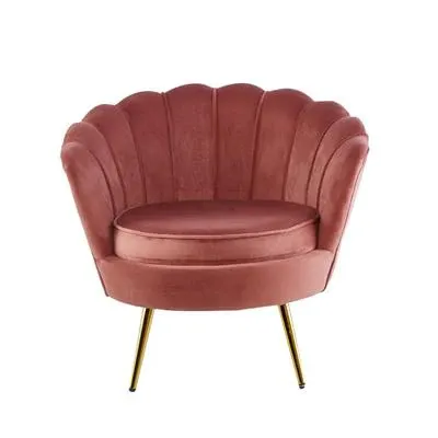 VI Astrid Velvet Sofa Chair - GREY