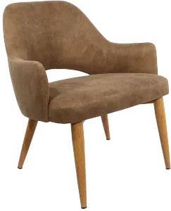 FL BonBon Vinyl Upholstered Timber Look Metal Legs Hospitality Chair thumbnail 2