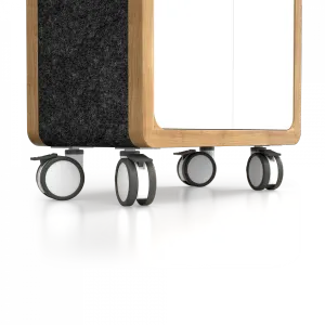 OL Rover 2 Door Mobile Half Locker-Half Bookcase with Pinnable Board thumbnail 4