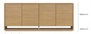 DD Vibe 4 Door Credenza Buffet thumbnail 2
