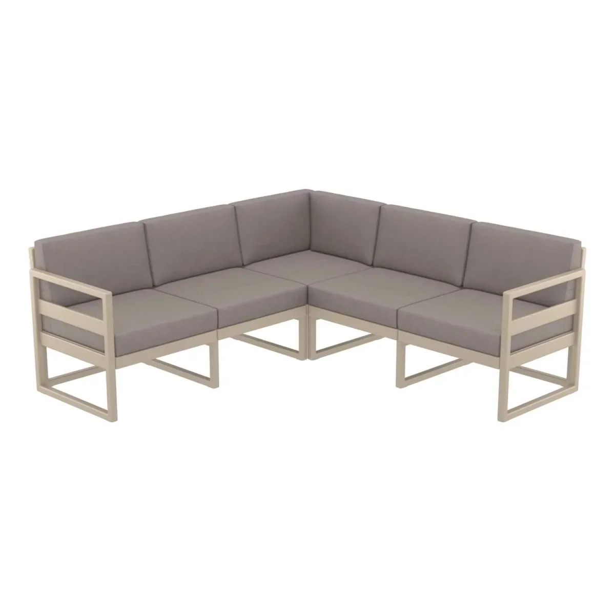 FL Mykonos Hospitality Outdoor Corner Lounge with Cushion