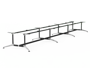 OL Modulus Twin Post Triple Span Meeting Table Frame thumbnail 5