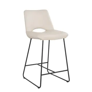 VI Miles PU Leather Upholstered Metal Base Bar Stool thumbnail 2