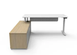 RL Halo Plus Height Adjustable Executive Desk with Return Cabinet thumbnail 16