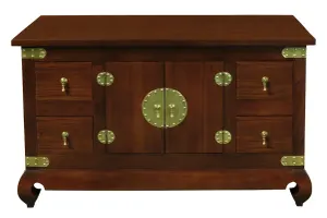 CT Dynasty Solid Mahogany Timber 2 Door 4 Drawer Buffet thumbnail 6