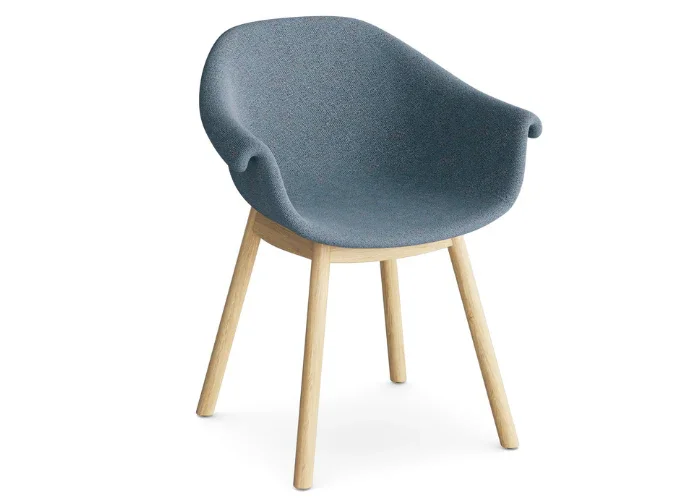 DD Enzo Fabric Upholstered Timber Leg Tub Chair thumbnail 2