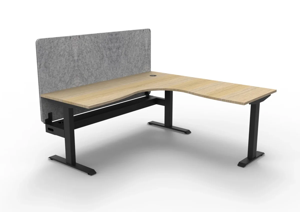 RL Boost Static Corner Desk with Eco Panel Screen thumbnail 13