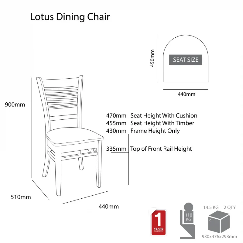 MA Lotus Round Extendable Dining Table with 4 Solid Timber Chair Set