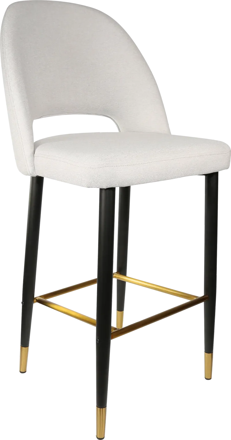 FL Semifreddo Fabric Upholstered Metal Leg Hospitality Bar Stool