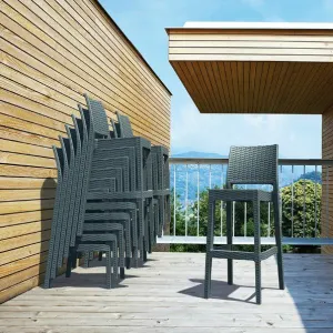 FL Jamaica Hospitality Outdoor Stackable Bar Stool thumbnail 8
