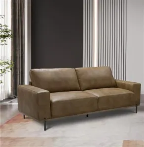 VI Panama Fabric 3 Seater Sofa - Blackand Brown thumbnail 3