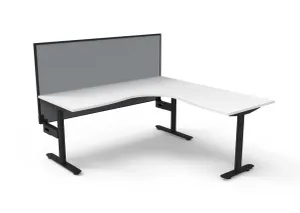 RL Halo Static Corner Workstation with Aluminium Framed Screen thumbnail 20