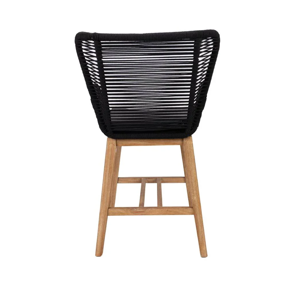 VI Marrakesh Solid Timber Shaded Outdoor Bar Chair with Cushion