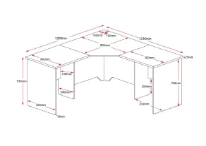 RL Rapid Worker Corner Desk thumbnail 4