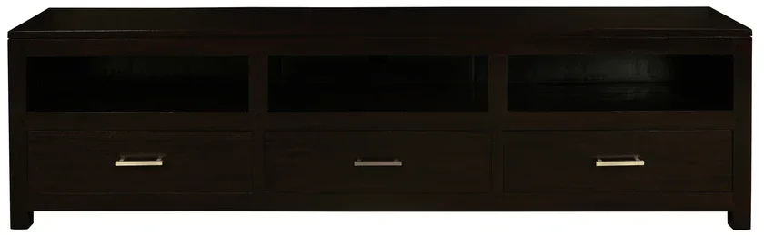 CT Paris Solid Timber 3 Drawer Low Entertainment Unit