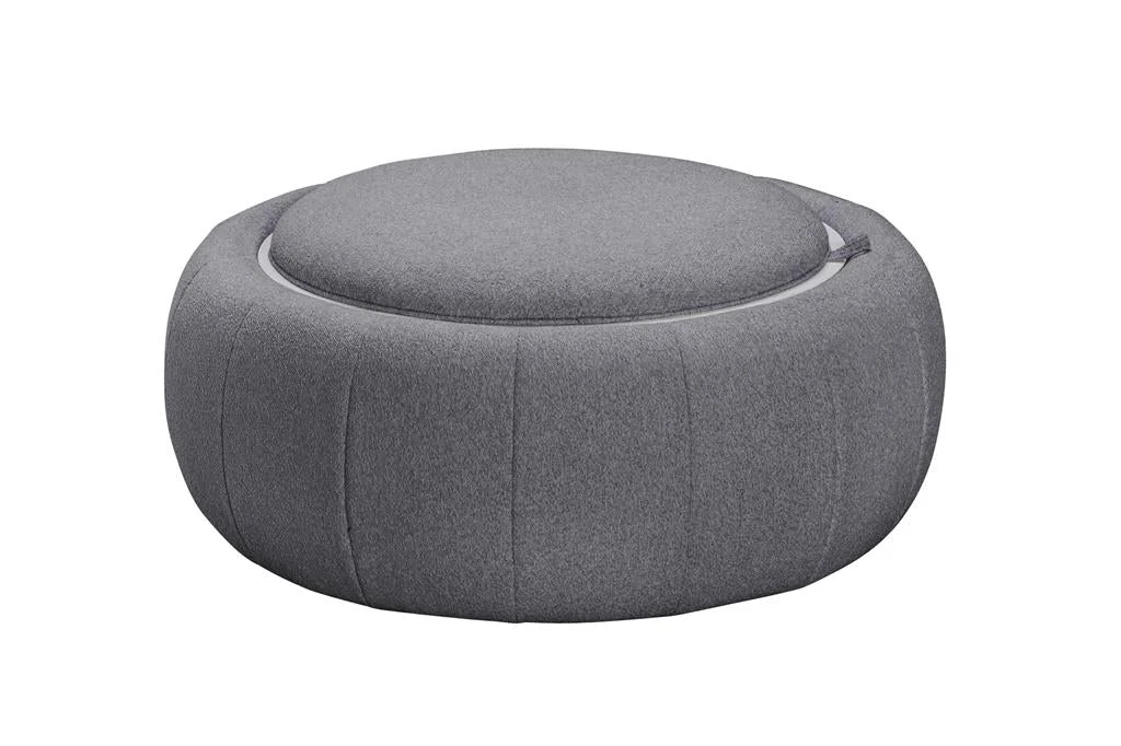 VI Cleo Fabric Upholstered Ottoman with Storage or Coffee Table