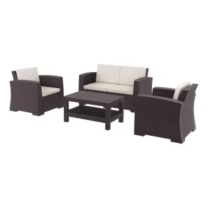 FL Monaco Hospitality Outdoor 4 Seater Lounge Set with Cushion thumbnail 9