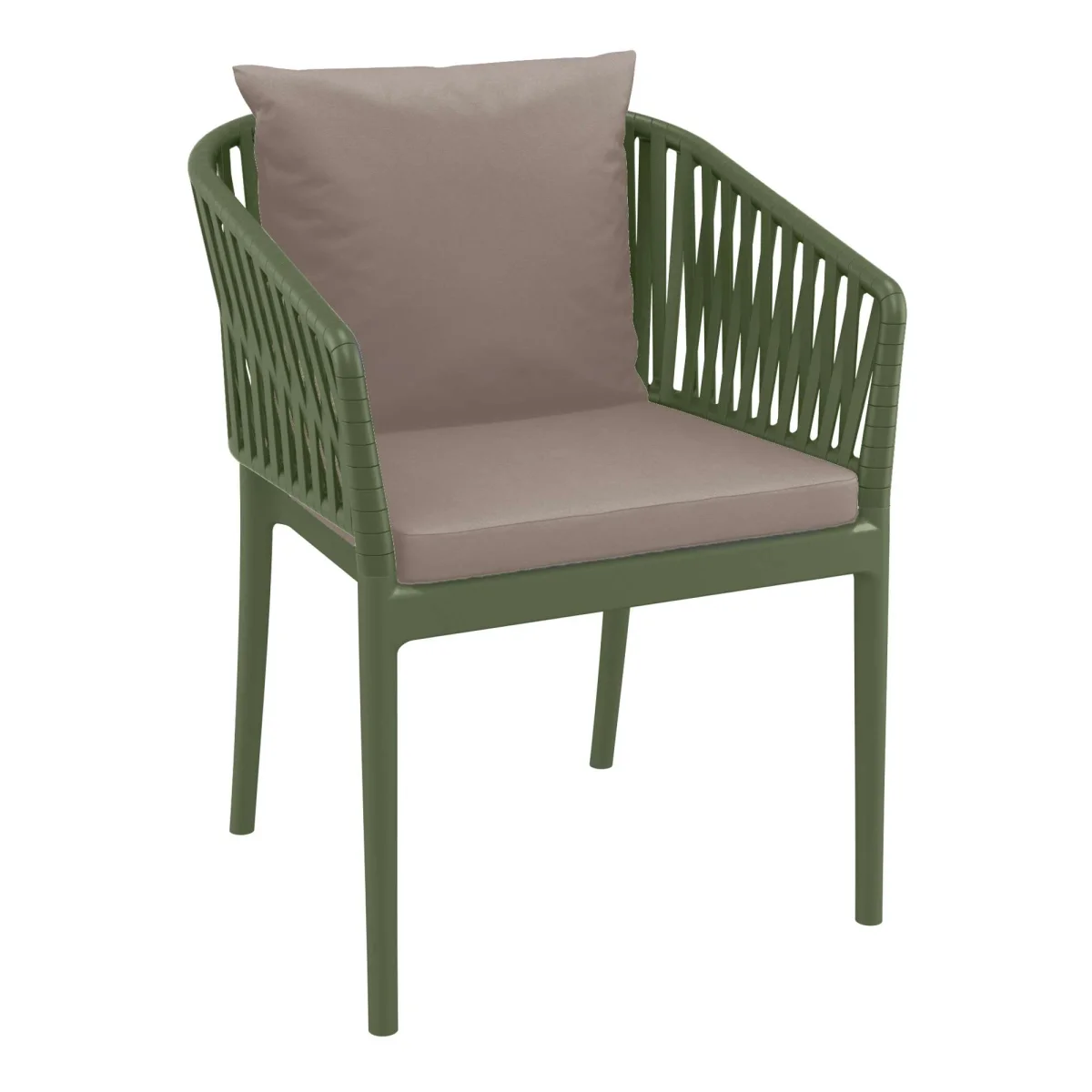 FL Siesta Portofino Hospitality Outdoor Stackable Armchair