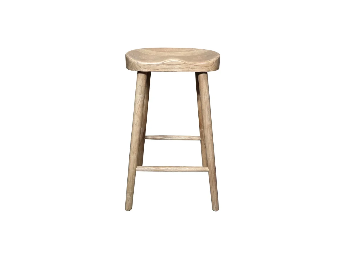 MF Tractor Solid Timber Counter Stool