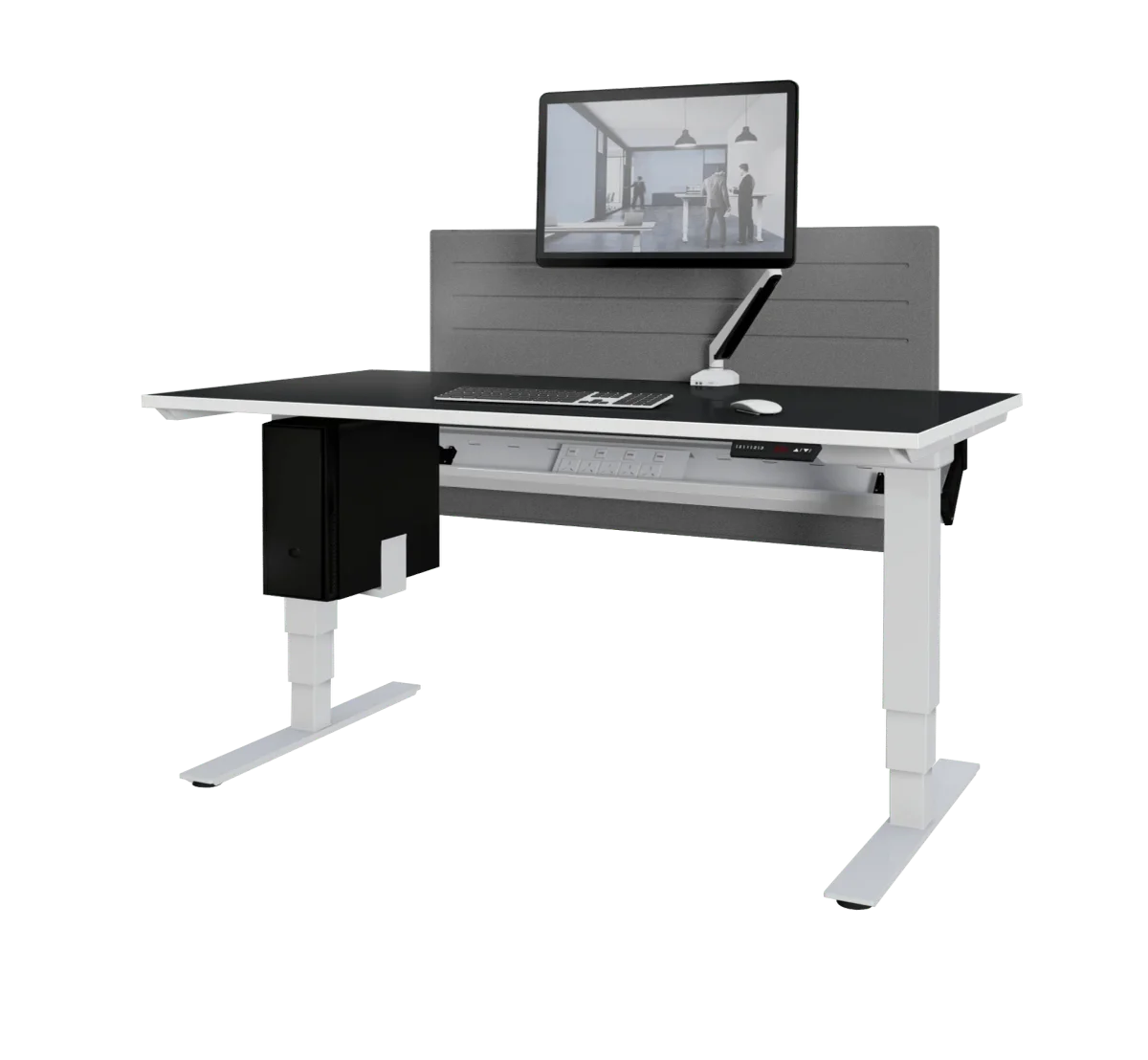 DD Selectric Height Adjustable 201 Workstation Frame